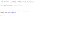 Desktop Screenshot of igel-hilfe.org