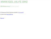Tablet Screenshot of igel-hilfe.org